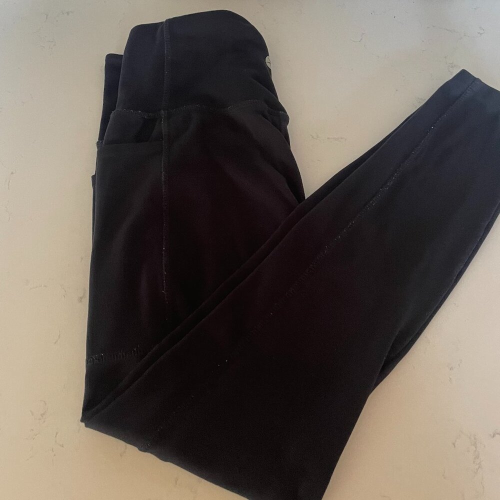 Danskin Black Yoga Pants with Side Pockets, Size‎ Small, 1619990